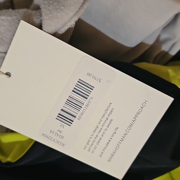 Mara Hoffman Idalia colorblock Neon 80s one piece swimsuit sz xl - Picture 4 of 5